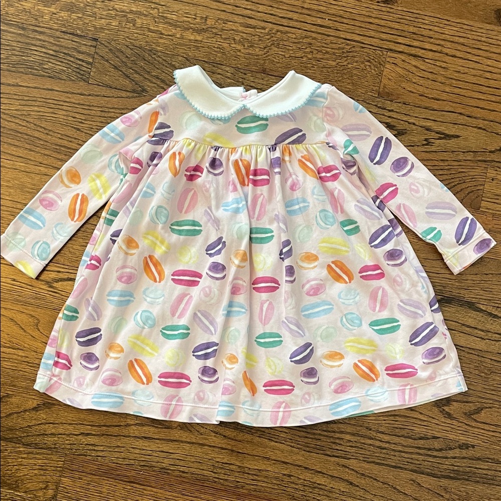 Pastel Macaron Print Peter Pan Collar Dress